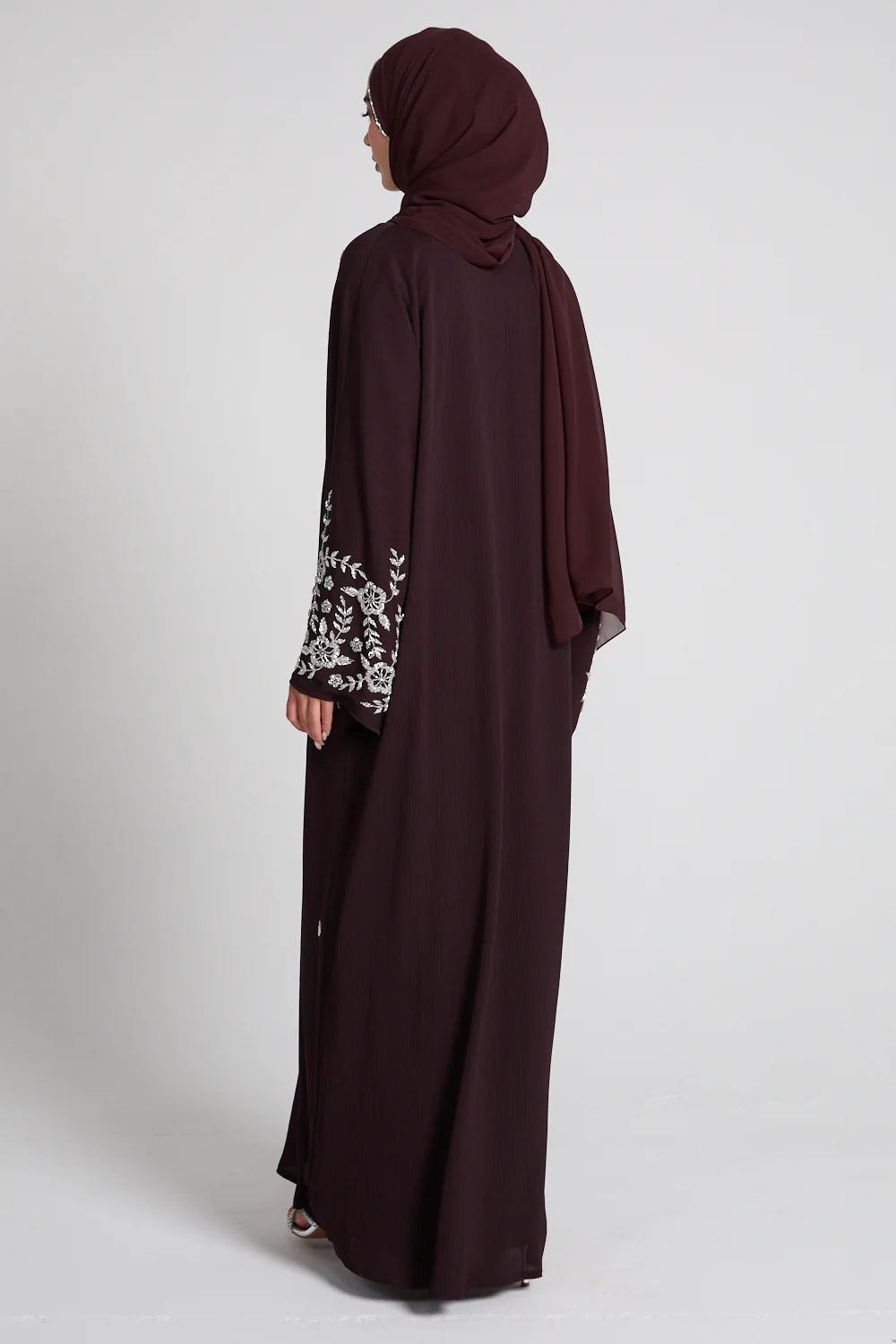 premium petal blossom abaya auburn premium petal blossom abaya auburn