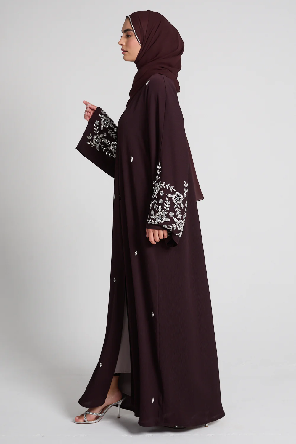 premium petal blossom abaya auburn premium petal blossom abaya auburn